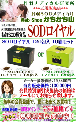 画像1: SODロイヤル(レギュラー or マイルド) 120包入×10箱セット【地域別送料120サイズ－800円・更に特別割引も実施中！】 