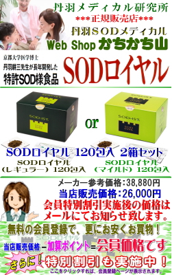 丹羽 SODロイヤル 120包入 ２箱セット【送料無料・特別割引対象商品